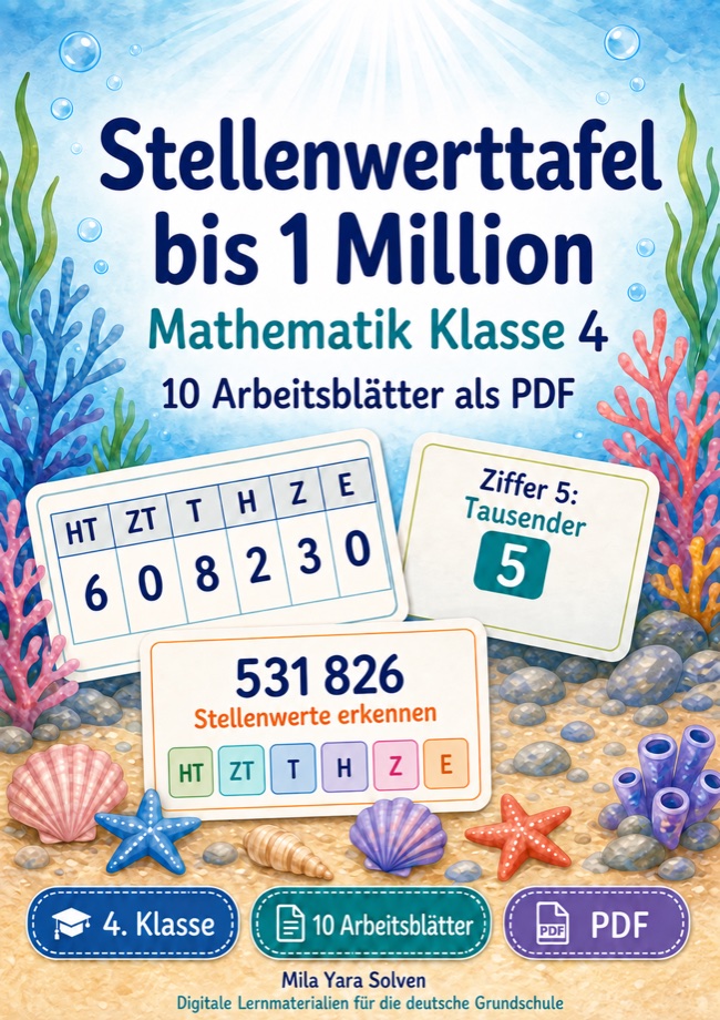 Cover: Stellenwerttafel bis 1 Million