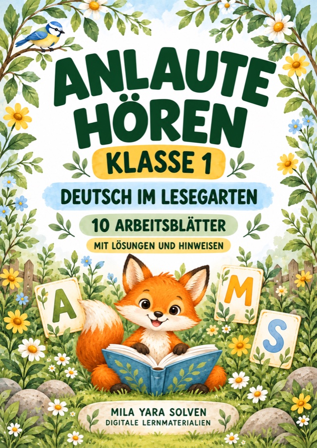Cover: Anlaute hören Klasse 1 - Lesegarten