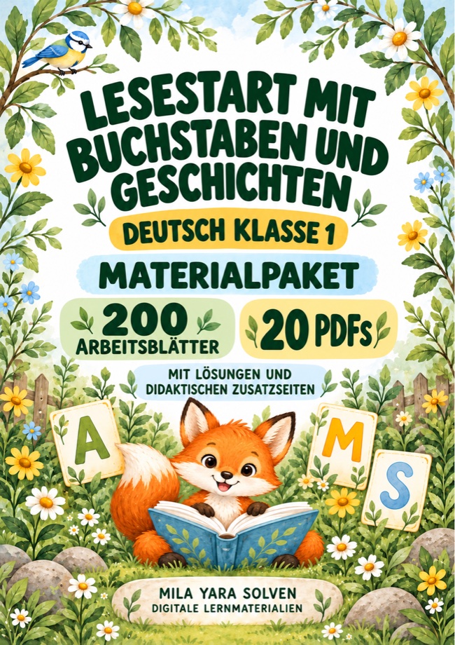 Cover: Lesestart mit Buchstaben und Geschichten