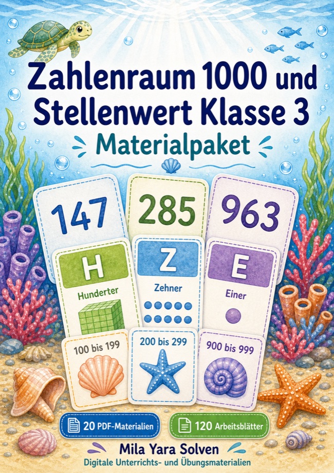 Cover: Zahlenraum 1000 und Stellenwert