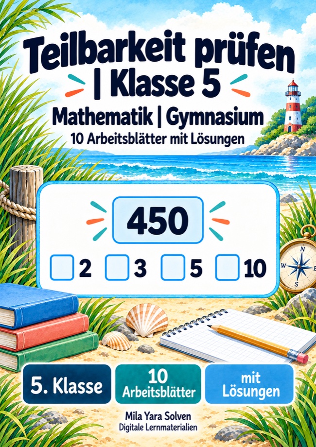 Cover: Teilbarkeit prüfen Klasse 5 Gymnasium