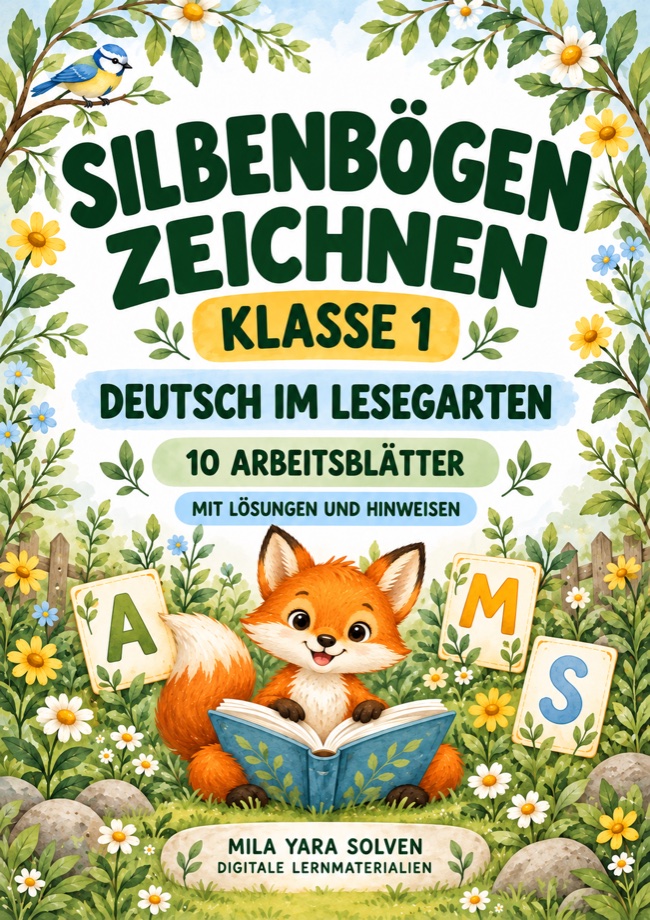 Cover: Silbenbögen zeichnen Klasse 1 - Lesegarten