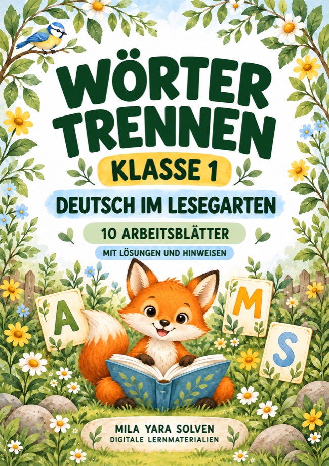 Cover: Wörter trennen Klasse 1 - Lesegarten