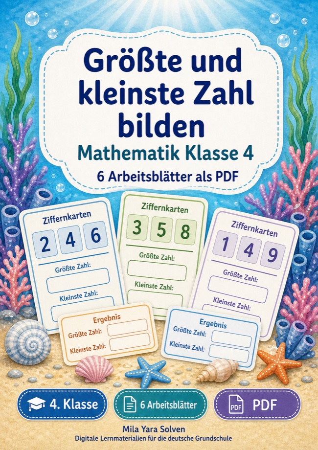 Cover: Größte und kleinste Zahl bilden