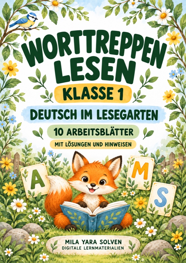 Cover: Worttreppen lesen Klasse 1 - Lesegarten