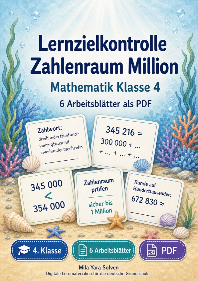 Cover: Lernzielkontrolle Zahlenraum Million