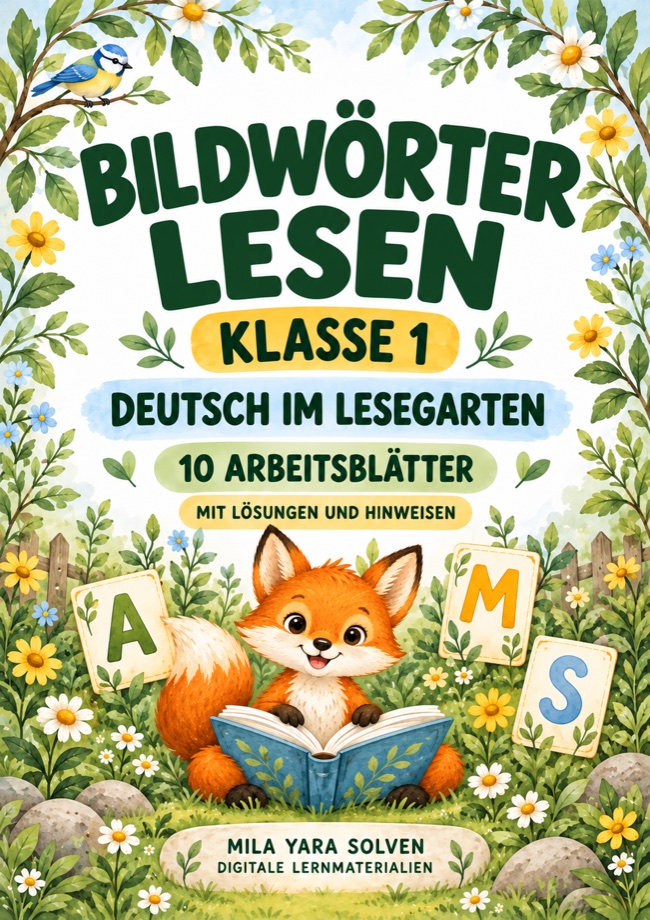 Cover: Bildwörter lesen Klasse 1 - Lesegarten