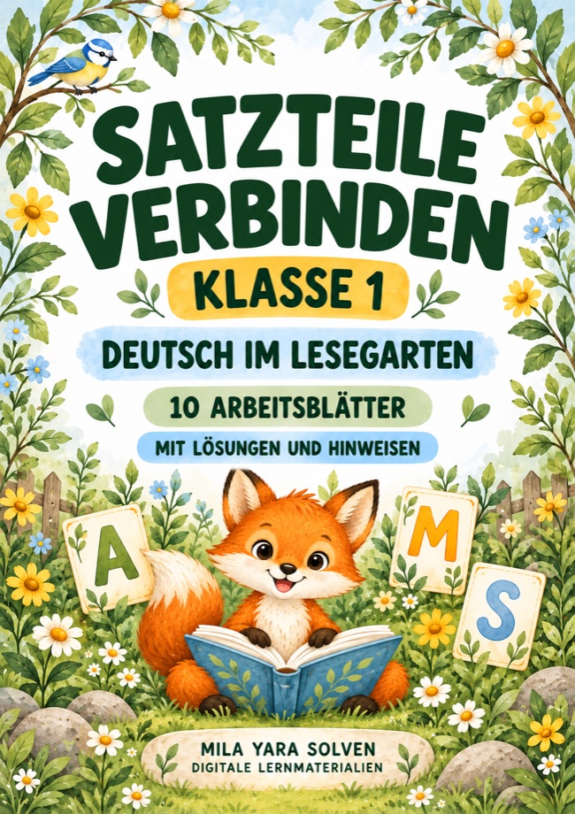 Cover: Satzteile verbinden Klasse 1 - Lesegarten