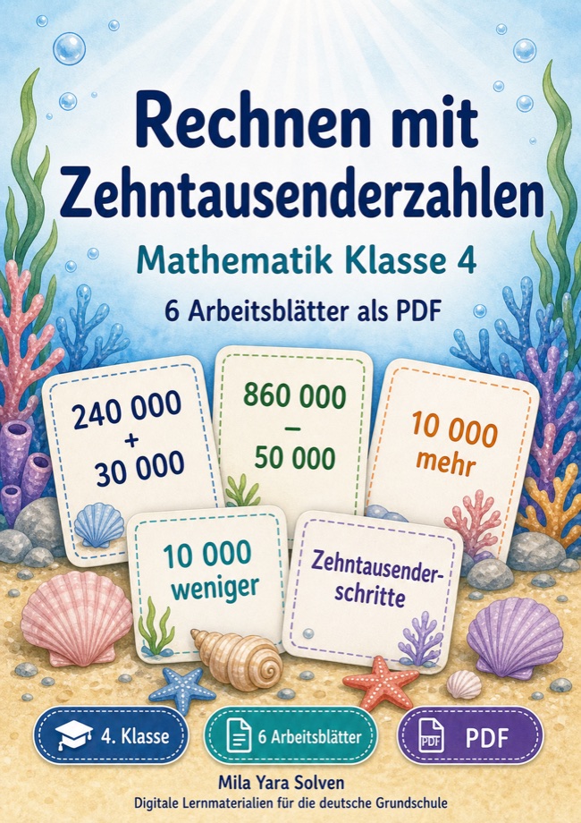 Cover: Rechnen mit Zehntausenderzahlen