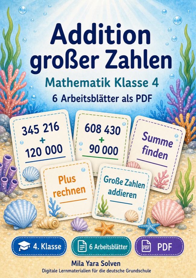 Cover: Addition großer Zahlen