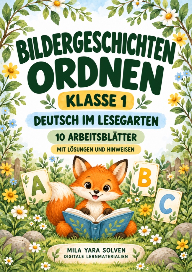 Cover: Bildergeschichten ordnen Klasse 1 - Lesegarten