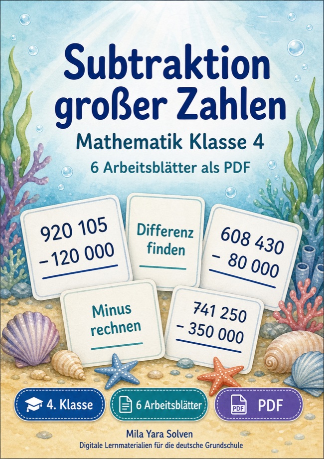 Cover: Subtraktion großer Zahlen