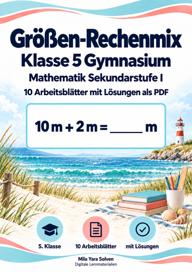 Cover: Größen-Rechenmix Klasse 5 Gymnasium