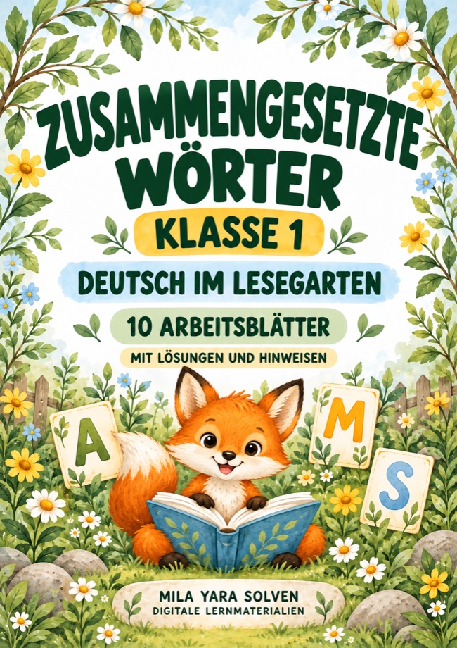 Cover: Zusammengesetzte Wörter Klasse 1 - Lesegarten