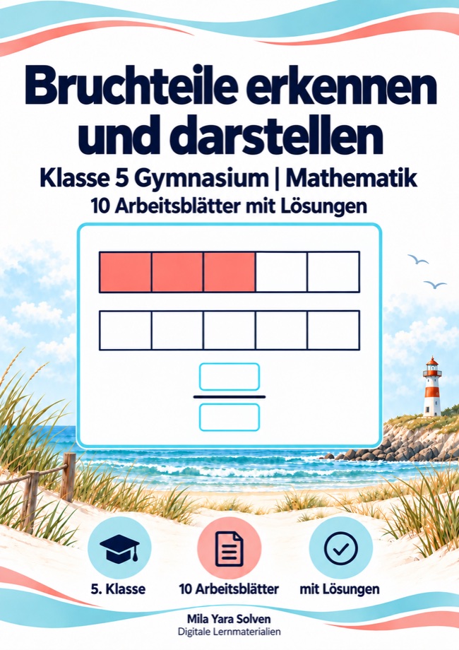 Cover: Bruchteile erkennen und darstellen Klasse 5 Gymnasium