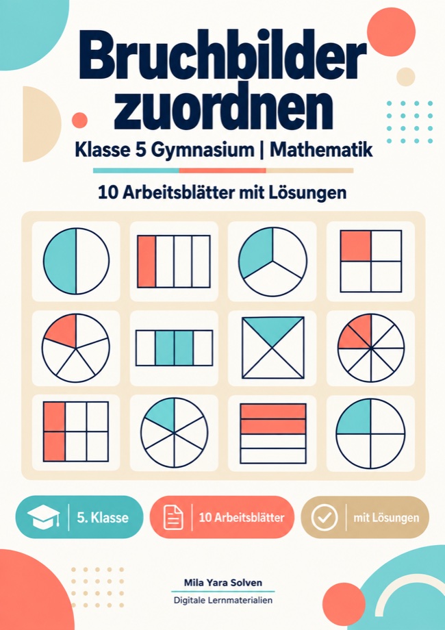 Cover: Bruchbilder zuordnen Klasse 5 Gymnasium