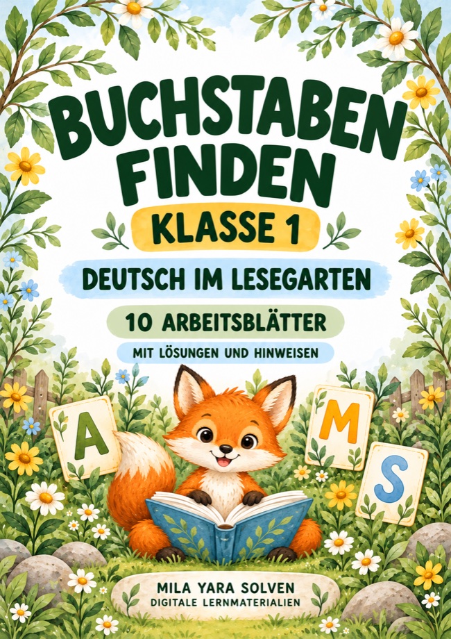 Cover: Buchstaben finden Klasse 1 - Tierfreunde