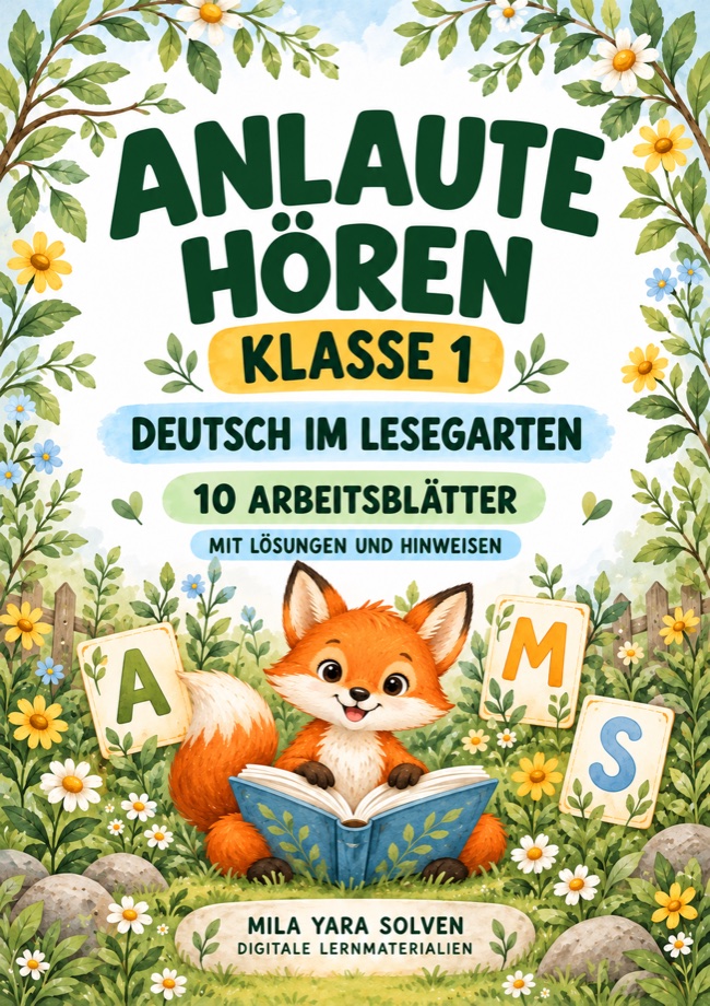 Cover: Anlaute hören Klasse 1 - Tierfreunde