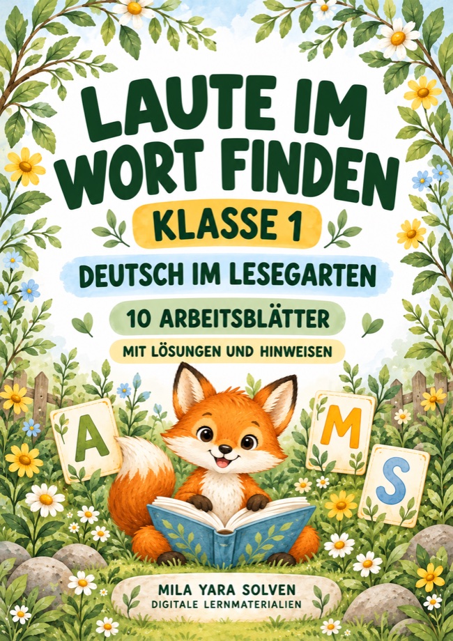 Cover: Laute im Wort finden Klasse 1 - Tierfreunde