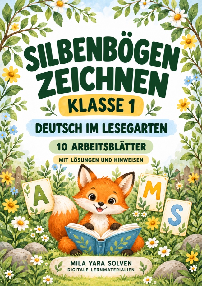 Cover: Silbenbögen zeichnen Klasse 1 - Tierfreunde