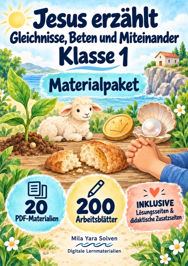 Cover: Jesus erzählt – Gleichnisse, Beten und Miteinander