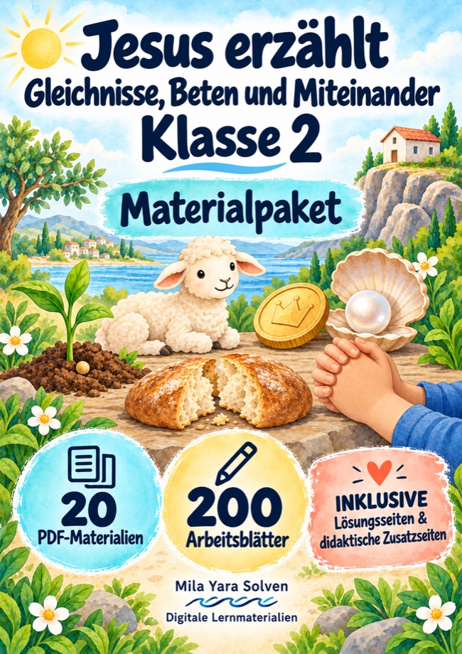 Cover: Jesus erzählt – Gleichnisse, Beten und Miteinander