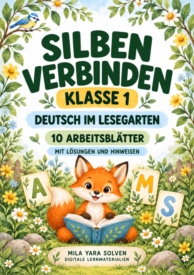 Cover: Silben verbinden Klasse 1 - Tierfreunde
