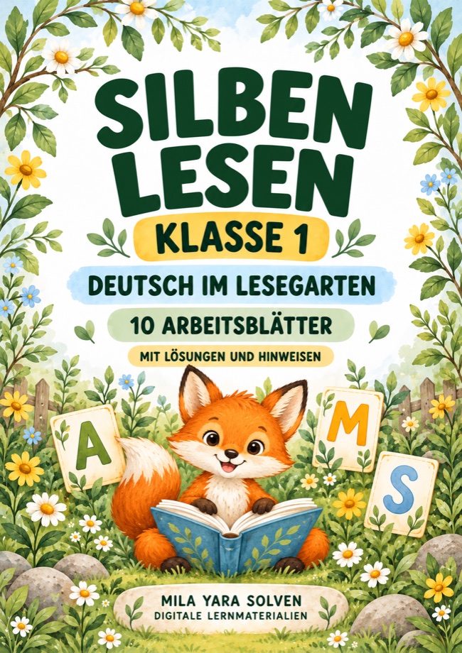 Cover: Silben lesen Klasse 1 - Tierfreunde
