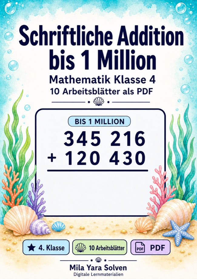 Cover: Schriftliche Addition bis 1 Million