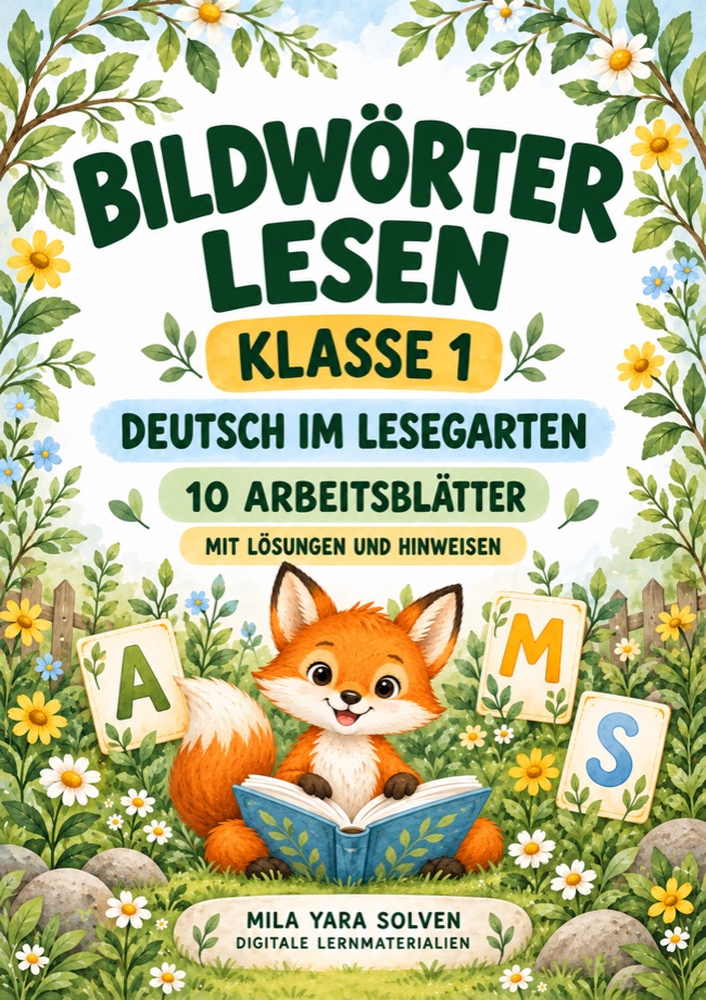 Cover: Bildwörter lesen Klasse 1 - Tierfreunde