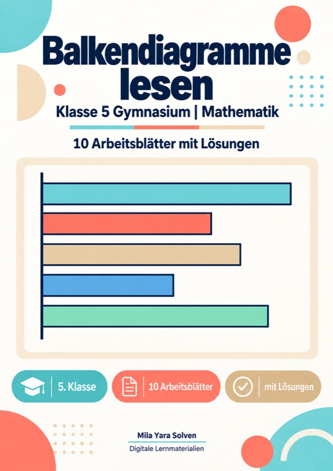 Cover: Balkendiagramme lesen Klasse 5 Gymnasium