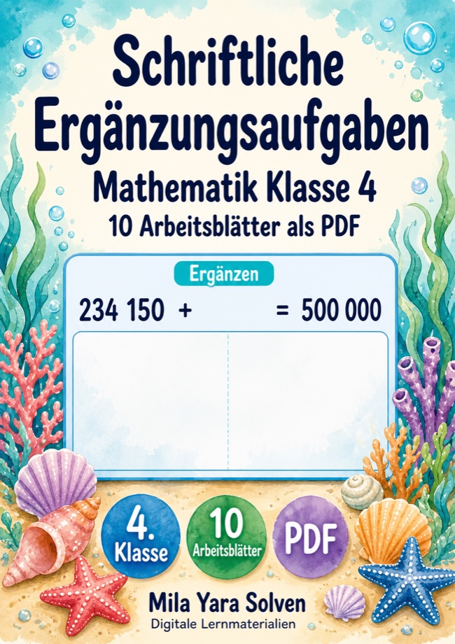 Cover: Schriftliche Ergänzungsaufgaben
