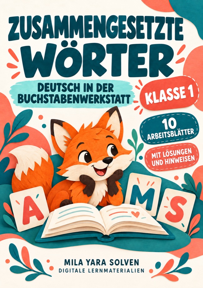 Cover: Zusammengesetzte Wörter Klasse 1 - Tierfreunde