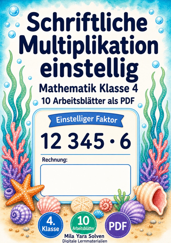 Cover: Schriftliche Multiplikation einstellig