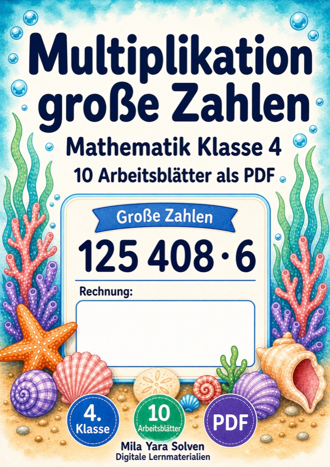 Cover: Multiplikation große Zahlen