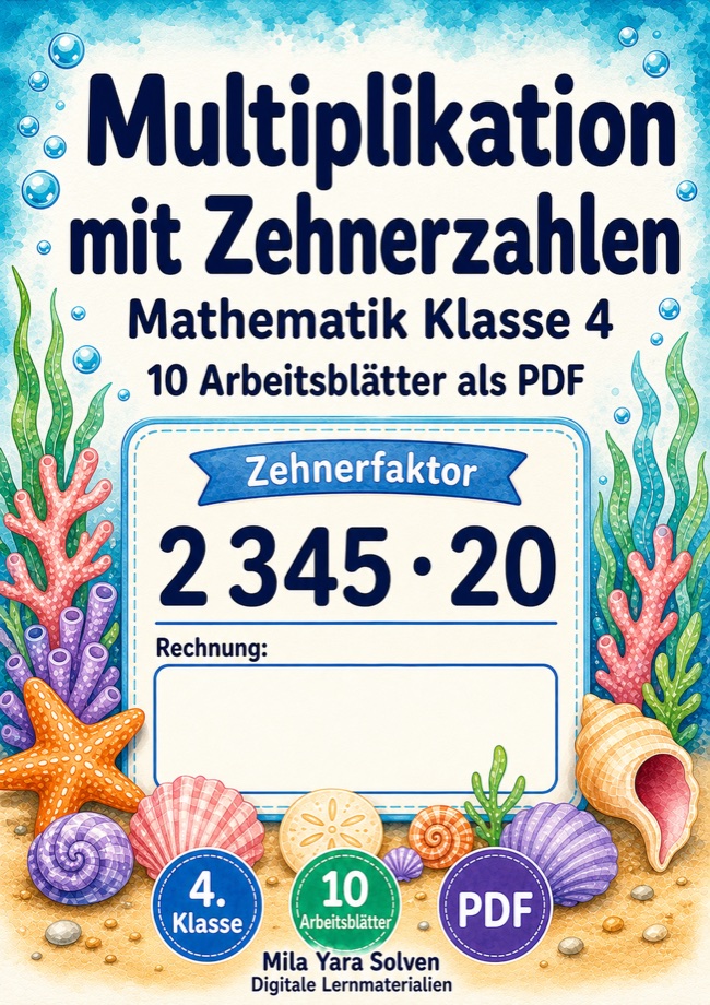 Cover: Multiplikation mit Zehnerzahlen