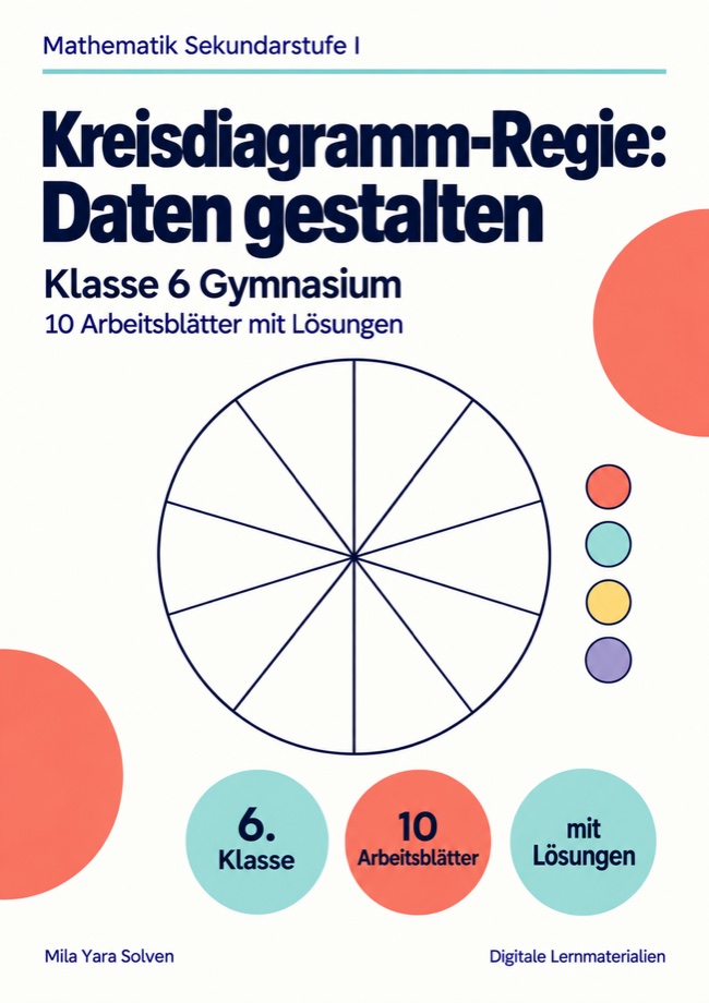 Cover: Kreisdiagramm-Regie: Daten gestalten Klasse 6 Gymnasium
