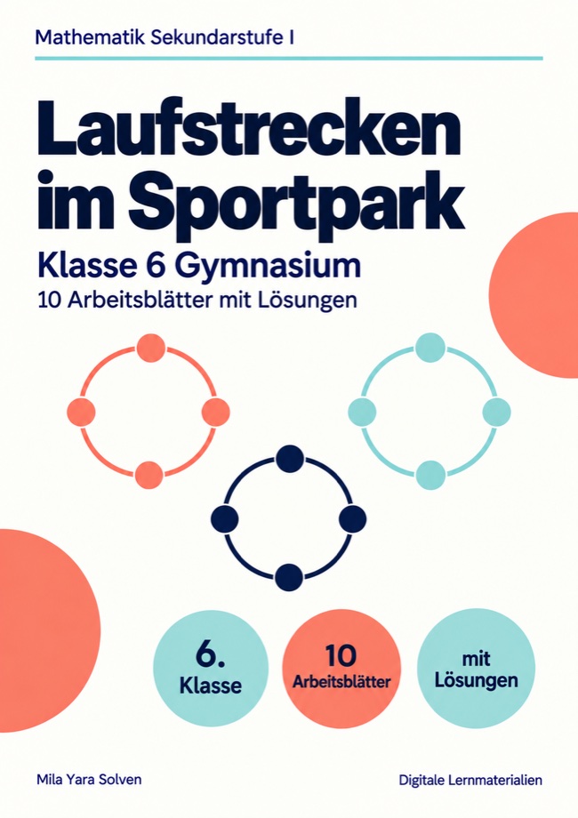 Cover: Laufstrecken im Sportpark Klasse 6 Gymnasium