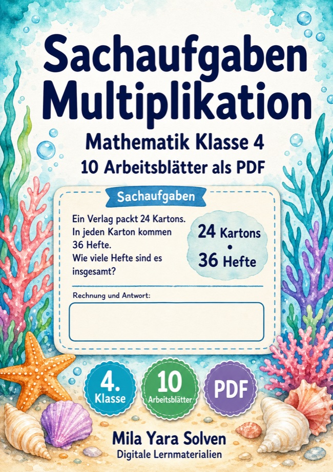 Cover: Sachaufgaben Multiplikation