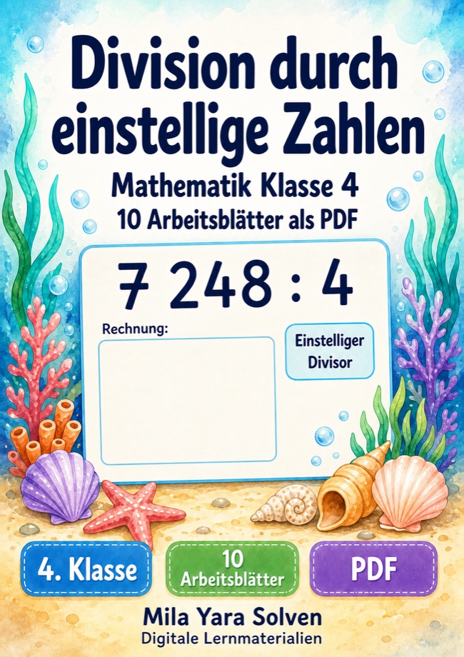 Cover: Division durch einstellige Zahlen