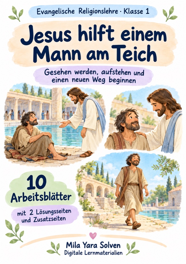 Cover: Jesus hilft einem Mann am Teich