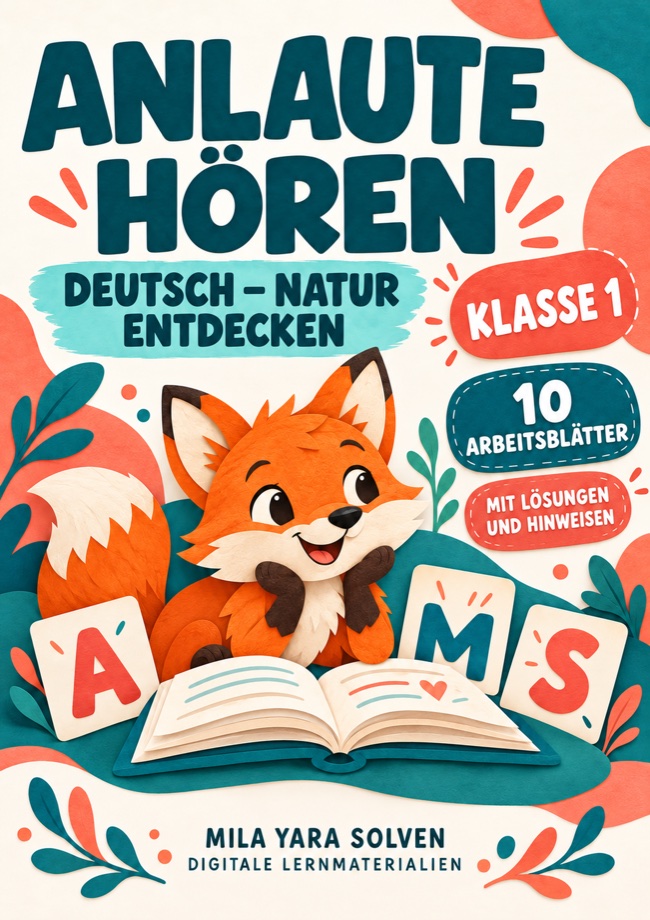 Cover: Anlaute hören Klasse 1 - Natur entdecken
