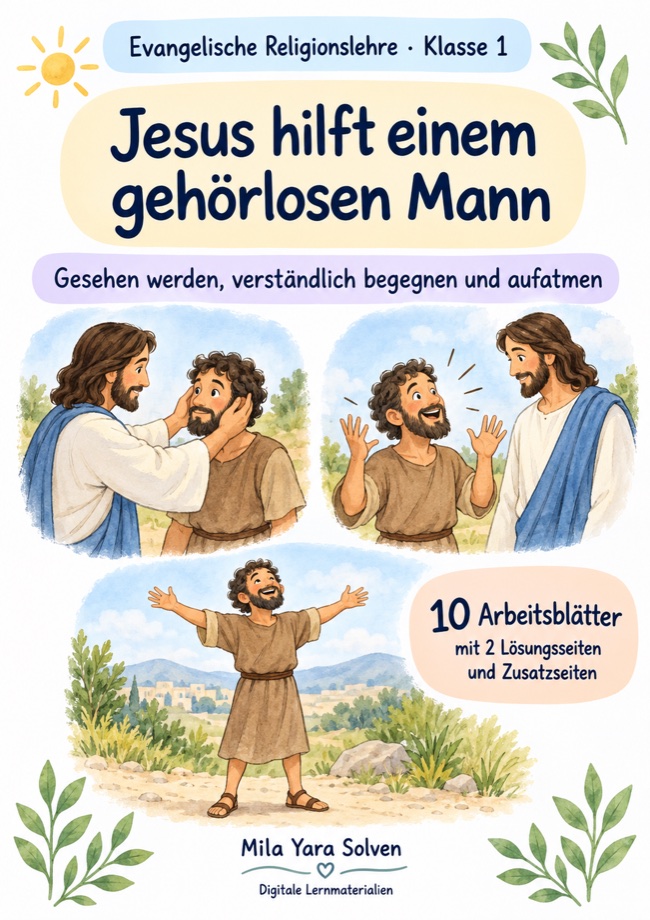 Cover: Jesus hilft einem gehörlosen Mann