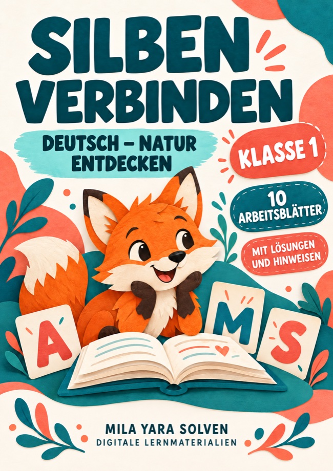 Cover: Silben verbinden Klasse 1 - Natur entdecken