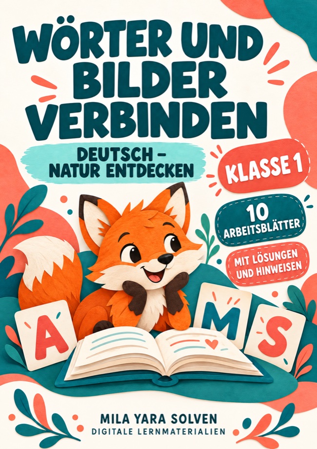 Cover: Wörter und Bilder verbinden Klasse 1 - Natur entdecken