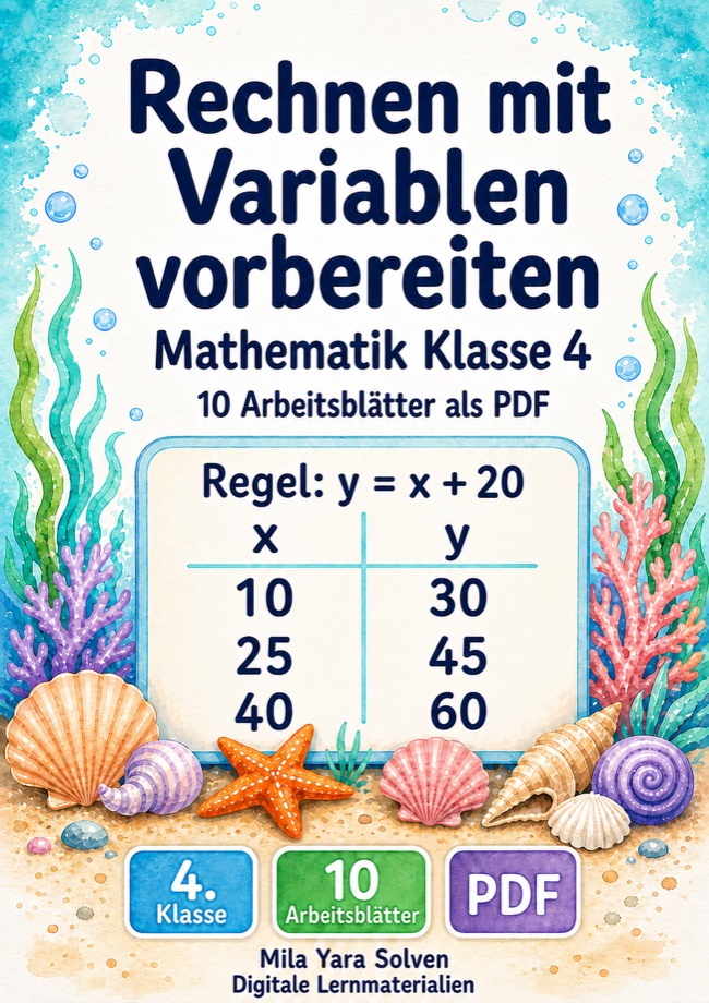 Cover: Rechnen mit Variablen vorbereiten