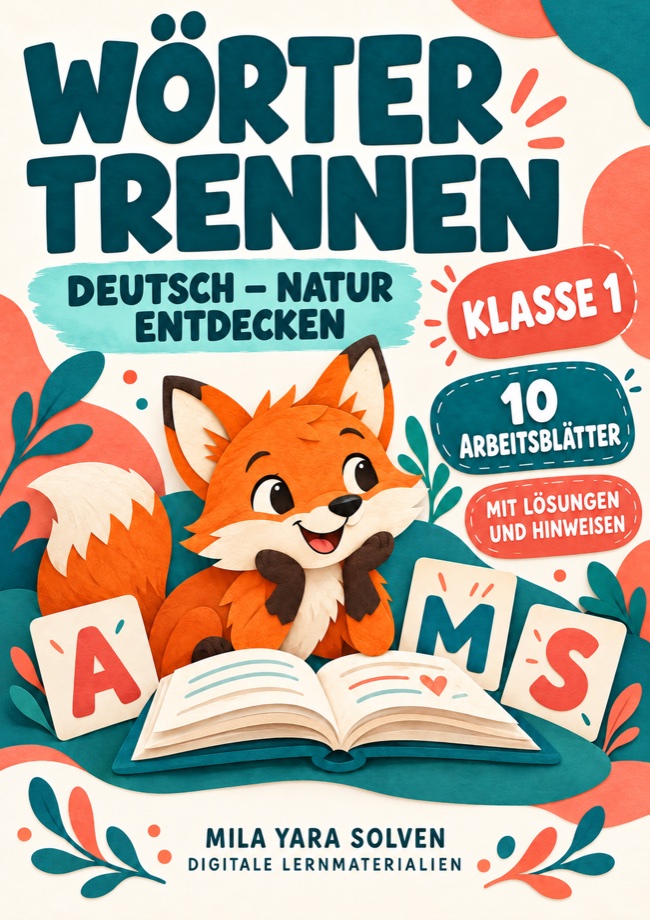 Cover: Wörter trennen Klasse 1 - Natur entdecken