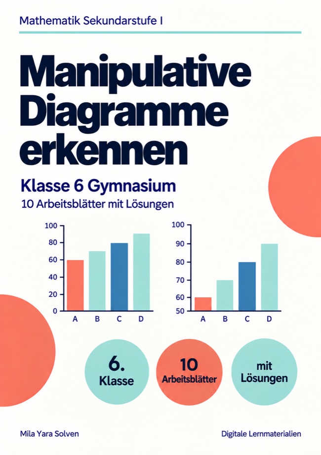 Cover: Manipulative Diagramme erkennen Klasse 6 Gymnasium