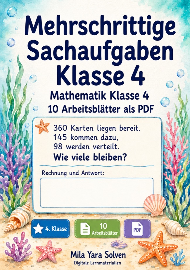Cover: Mehrschrittige Sachaufgaben