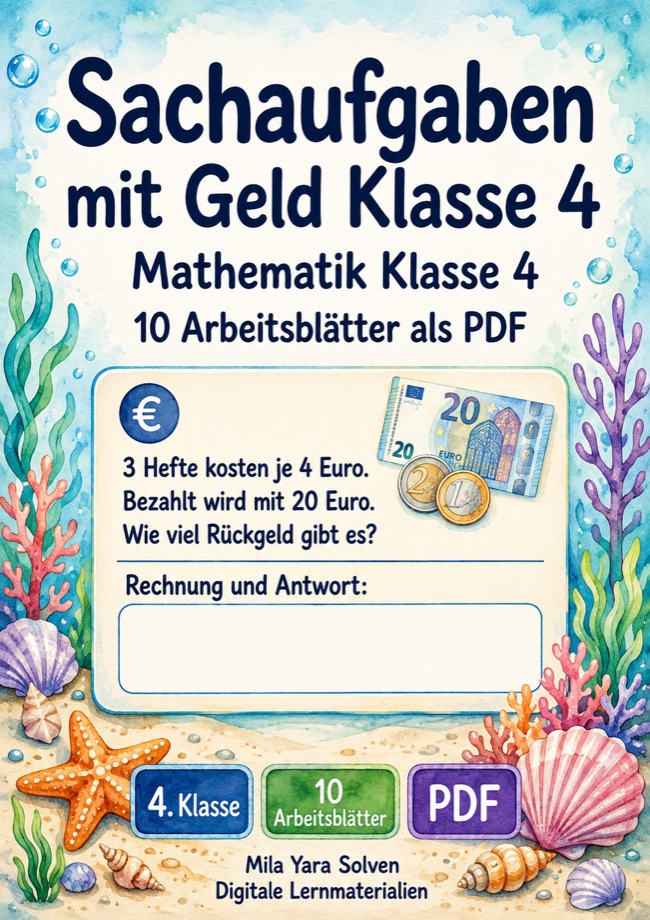 Cover: Sachaufgaben mit Geld